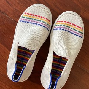 Little girl rainbow Rothy’s